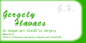 gergely hlavacs business card